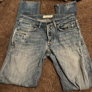 Siviglia Jeans Men's Distressed Blue Jeans Denim IMPORTED Size 30 EXCELLENT Cond